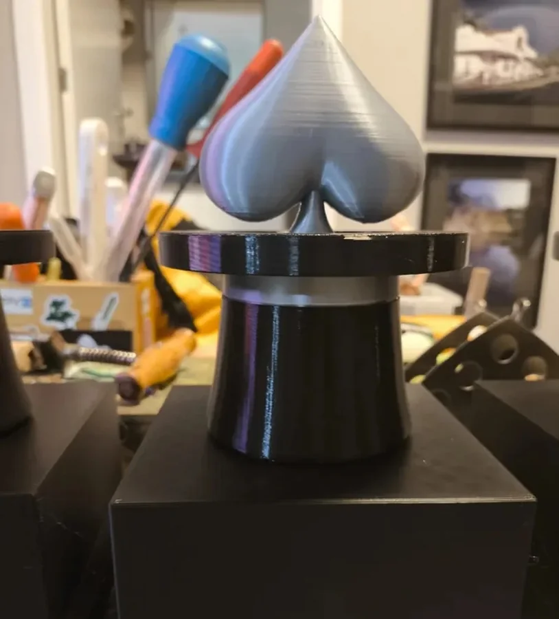 Peça em resina impressa em 3D com acabamento premium